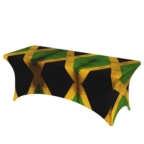 SamLng Tischdecke mit alter jamaikanischer Flagge, rechteckig, für Hochzeiten und Partys, dehnbar, langlebig, für Terrasse, Bankett SamLng Tischdecke mit alter jamaikanischer Flagge, rechteckig, für Hochzeiten und Partys, dehnbar, langlebig, für Terrasse, Bankett von SamLng