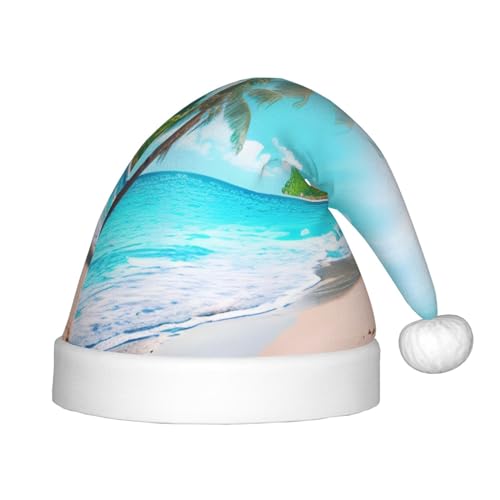 SamLng Weihnachtsmütze mit tropischem Ozean-Strandmotiv – warmer Urlaubsmütze, perfekt für Weihnachten, Neujahrsparty, Festival – idealer Kopfschmuck für Kinder von 4–12 Jahren SamLng Weihnachtsmütze mit tropischem Ozean-Strandmotiv – warmer Urlaubsmütze, perfekt für Weihnachten, Neujahrsparty, Festival – idealer Kopfschmuck für Kinder von 4–12 Jahren von SamLng