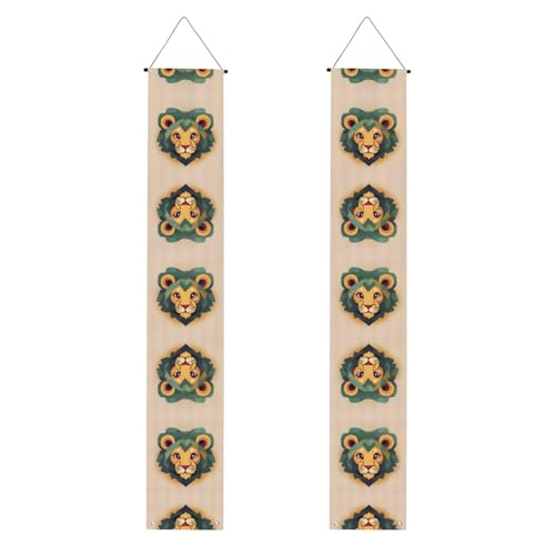 Veranda-Banner mit Cartoon-Löwen-Druck, vielseitige Party-Dekorationen, perfekt für Haustür, Wand, Terrasse und mehr Veranda-Banner mit Cartoon-Löwen-Druck, vielseitige Party-Dekorationen, perfekt für Haustür, Wand, Terrasse und mehr von SamLng
