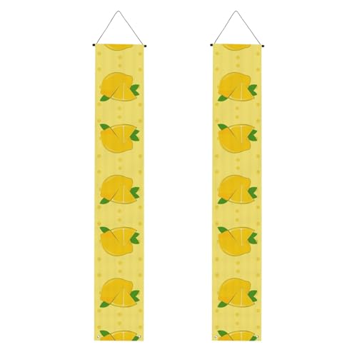 Veranda-Banner mit Cartoon-Zitronen-Druck, vielseitige Party-Dekorationen, perfekt für Haustür, Wand, Terrasse und mehr Veranda-Banner mit Cartoon-Zitronen-Druck, vielseitige Party-Dekorationen, perfekt für Haustür, Wand, Terrasse und mehr von SamLng