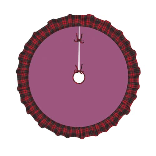Weihnachtsbaum-Rock, 121,9 cm, einfarbig, traubenrot, Urlaubsmatte mit Gitterkanten, perfekt für Innen- und Außenbereich, Weihnachts- und Neujahrspartys Weihnachtsbaum-Rock, 121,9 cm, einfarbig, traubenrot, Urlaubsmatte mit Gitterkanten, perfekt für Innen- und Außenbereich, Weihnachts- und Neujahrspartys von SamLng