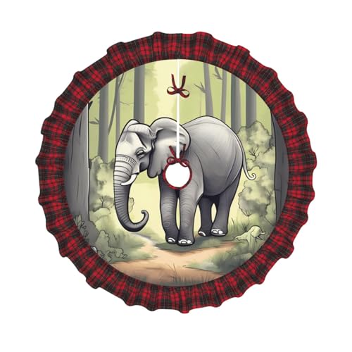 Weihnachtsbaumdecke mit Gitterkanten, 121,9 cm, Elefant, ideal für Innen- und Außenbereich, Weihnachts- und Neujahrspartys Weihnachtsbaumdecke mit Gitterkanten, 121,9 cm, Elefant, ideal für Innen- und Außenbereich, Weihnachts- und Neujahrspartys von SamLng
