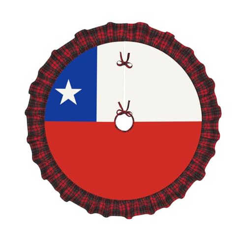 Weihnachtsbaumröcke, 121,9 cm, Flagge von Chile, Retro-Dekorationen für Zuhause und Büro, Gitterornamente für Weihnachten und Neujahrspartys Weihnachtsbaumröcke, 121,9 cm, Flagge von Chile, Retro-Dekorationen für Zuhause und Büro, Gitterornamente für Weihnachten und Neujahrspartys von SamLng