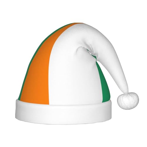 Weihnachtsmütze mit Flagge der Elfenbeinküste, klassische Weihnachtsmann- und Neujahrsparty-Kopfbedeckung, perfekt für Feiertage, Halloween von SamLng