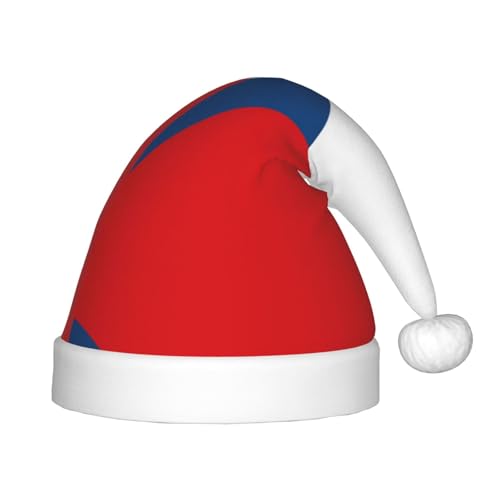 Weihnachtsmütze mit Flagge der Tschechischen Republik, klassische Weihnachtsmann- und Neujahrsparty-Kopfbedeckung, perfekt für Feiertage, Halloween von SamLng