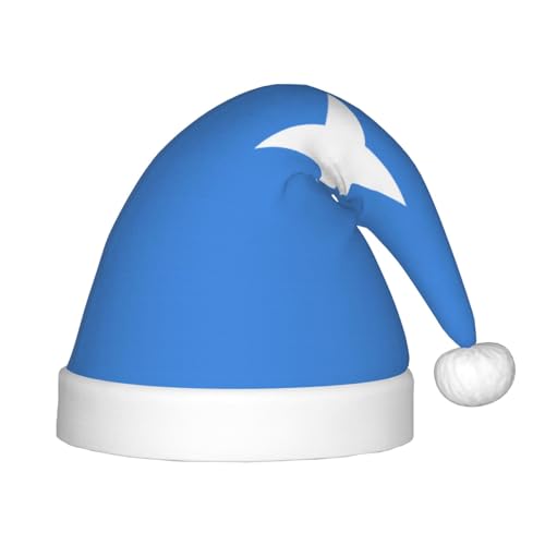 Weihnachtsmütze mit Somali-Flagge, klassische Weihnachtsmann- und Neujahrsparty-Kopfbedeckung, perfekt für Feiertage, Halloween von SamLng