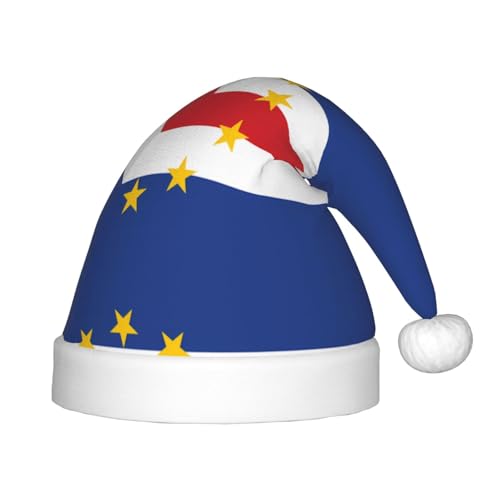 Weihnachtsmütze mit der Flagge von Kapverden, klassische Weihnachtsmann- und Neujahrsparty-Kopfbedeckung, perfekt für Feiertage, Halloween von SamLng