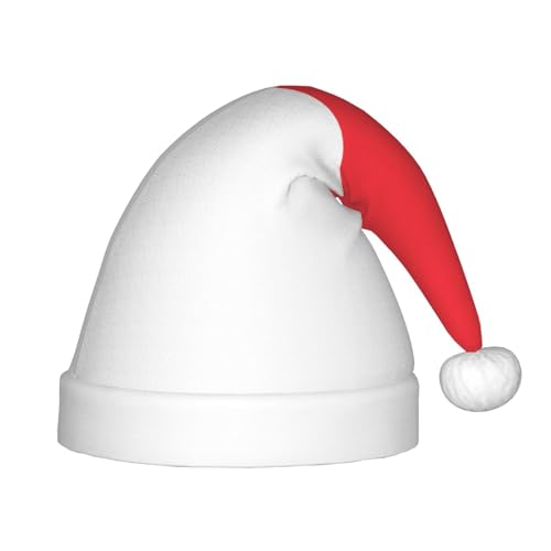 Weihnachtsmütze mit indonesischer Flagge, klassische Weihnachtsmann- und Neujahrsparty-Kopfbedeckung, perfekt für Feiertage, Halloween von SamLng