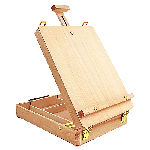 Tisch-Staffelei Art Staffelei Desktop-Staffelei zum Malen, Premium-Holz-Sketchbox-Staffelei, Desktop-Mal-Staffelei für Schüler-Künstler-Anfänger Tisch-Staffelei Art Staffelei Desktop-Staffelei zum Malen, Premium-Holz-Sketchbox-Staffelei, Desktop-Mal-Staffelei für Schüler-Künstler-Anfänger von Samoart