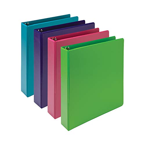 Samsill Earth's Choice Biobasierte, langlebige 3-Ringordner, modische klare Sicht, 3,8 cm, bis zu 25% pflanzlicher Kunststoff, sortiert, 4 Stück Samsill Earth's Choice Biobasierte, langlebige 3-Ringordner, modische klare Sicht, 3,8 cm, bis zu 25% pflanzlicher Kunststoff, sortiert, 4 Stück von Samsill