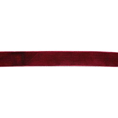 Samtband, 13mm breit, 10 Meter lang/Farbe: 10 - dunkelrot von Samtband