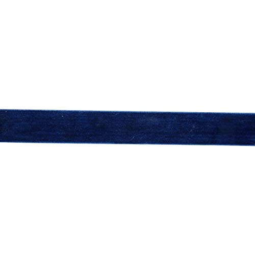Samtband, 13mm breit, 10 Meter lang/Farbe: 14 - dunkelblau von Samtband