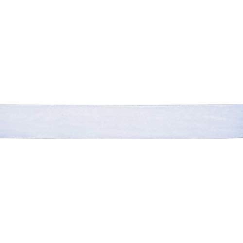 Samtband, 13mm breit, 10 Meter lang/Farbe: 01 - weiß von Samtband