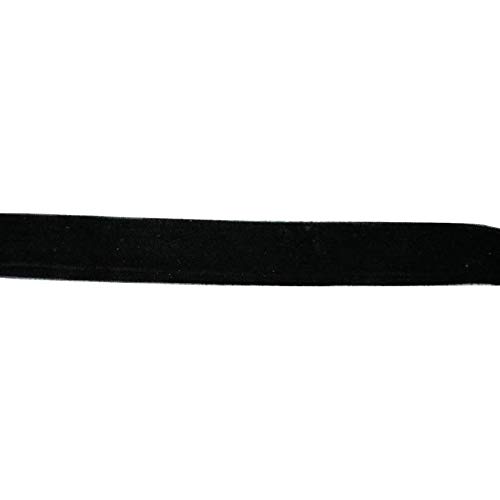 Samtband, 16mm breit, 10 Meter lang/Farbe: 17 - schwarz von Samtband
