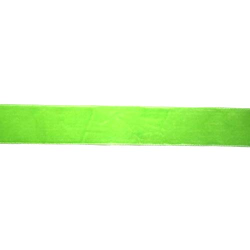 Samtband, 6mm breit, 10 Meter lang/Farbe: 06 - Lime von Samtband