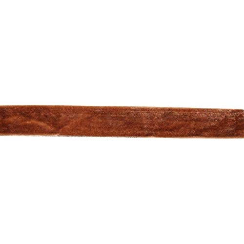Samtband, 6mm breit, 10 Meter lang/Farbe: 04 - braun von Samtband