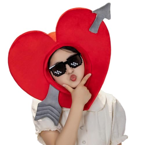 Herzförmiger Hut | Valentinstag-Hut in Liebesform, Cartoon, Performance-Foto-Requisiten, Party-Dekoration, lustige Kopfbedeckung für Hochzeit, Festivals Herzförmiger Hut | Valentinstag-Hut in Liebesform, Cartoon, Performance-Foto-Requisiten, Party-Dekoration, lustige Kopfbedeckung für Hochzeit, Festivals von Samuliy