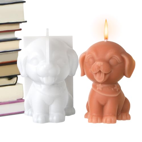 Hundekerzen Silikonform - Epoxidharz Gießform - 3D Kerzenformen Für Bastelbedarf, Silikon Gießform Als Tischdekoration von Samuliy