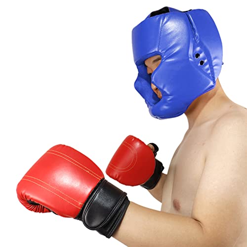Samuliy Boxkopfbedeckung - Wrestling-Kopfbedeckung für Männer, Frauen, Jugend, verstellbare Passform und Vollgesichtsschutz, Kopfbedeckungshelm für MMA-Training, Kickboxen, Sparring, Kampfsport Samuliy Boxkopfbedeckung - Wrestling-Kopfbedeckung für Männer, Frauen, Jugend, verstellbare Passform und Vollgesichtsschutz, Kopfbedeckungshelm für MMA-Training, Kickboxen, Sparring, Kampfsport von Samuliy