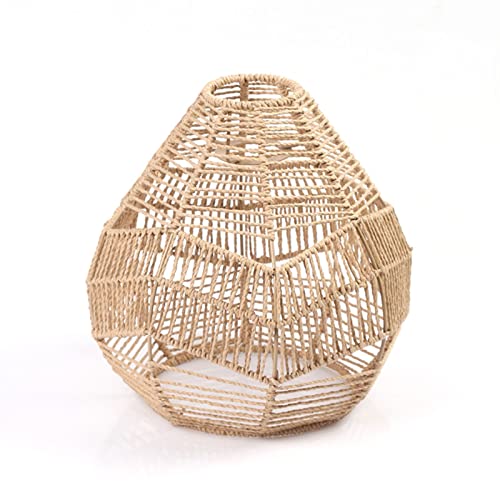 Samuliy Lampenschirm Aus Gewebtem Seil | Boho Lampenschirm - Makramee Lampenschirm - Boho Rattan Lampenschirm | Boho Makramee Lampenschirm Zum Aufhängen | Für Büro Kinderzimmer Wohnheim Samuliy Lampenschirm Aus Gewebtem Seil | Boho Lampenschirm - Makramee Lampenschirm - Boho Rattan Lampenschirm | Boho Makramee Lampenschirm Zum Aufhängen | Für Büro Kinderzimmer Wohnheim von Samuliy