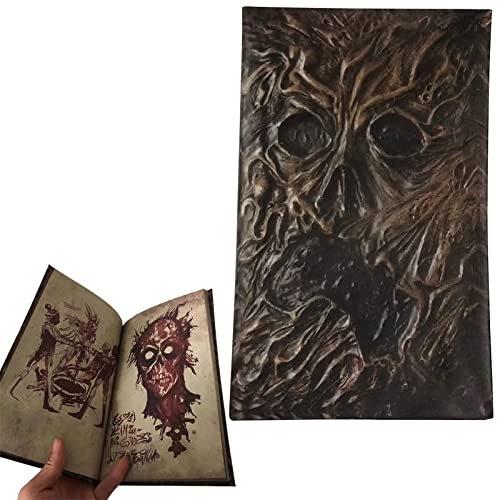 Samuliy Necronomicon Buch – Horrorfilme Requisite Halloween Dekoration – Tragbares Altar Zeremonie Prop Book, Horror Halloween Dekoration für Partys Gefälligkeiten, Wohnzimmer von Samuliy