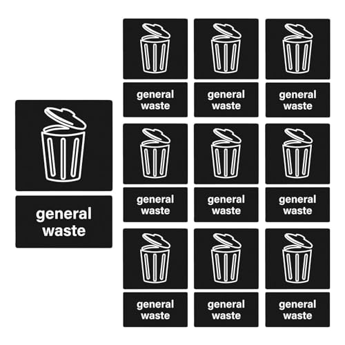 Samuliy Recycling-Aufkleber für Mülleimer, Mülleimer-Etiketten,Selbstklebendes Müllschild zur schnellen Identifizierung - Schild mit Symbol, Müllschilder dekorativ, elegante Mülleimer-Dekoration für Samuliy Recycling-Aufkleber für Mülleimer, Mülleimer-Etiketten,Selbstklebendes Müllschild zur schnellen Identifizierung - Schild mit Symbol, Müllschilder dekorativ, elegante Mülleimer-Dekoration für von Samuliy