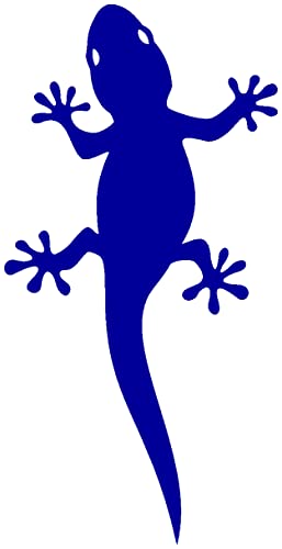 Samunshi® Gecko Aufkleber Gecko Sticker 4,7 x 8cm brillantblau von Samunshi