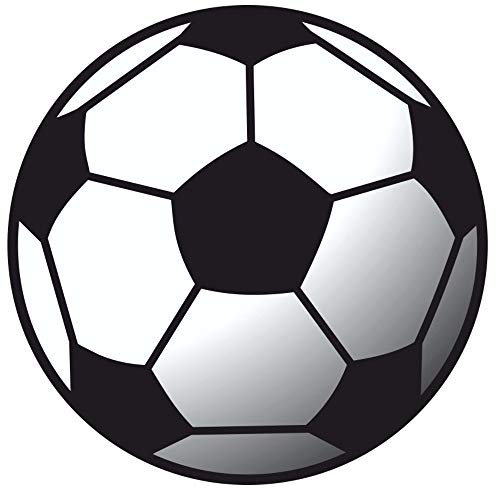 Samunshi® Wandtattoo Kinderzimmer Fussball Wandaufkleber Fußball - 30x30cm mehrfarbig von Samunshi