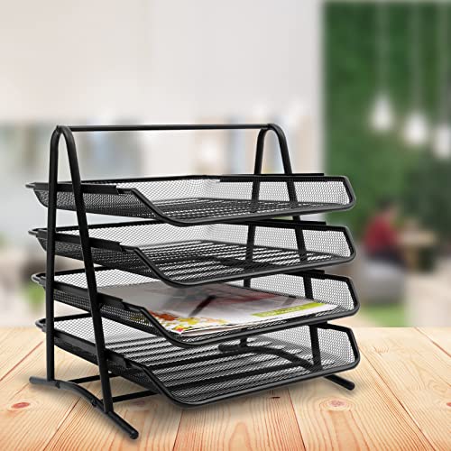 4 Ebenen Briefablage Dokumentenablage Metall Desk Organizer Dokumentenhalter Briefablage Papierfächer Zeitschriftenständer für A4 Dokument 4 Ebenen Briefablage Dokumentenablage Metall Desk Organizer Dokumentenhalter Briefablage Papierfächer Zeitschriftenständer für A4 Dokument von SanBouSi