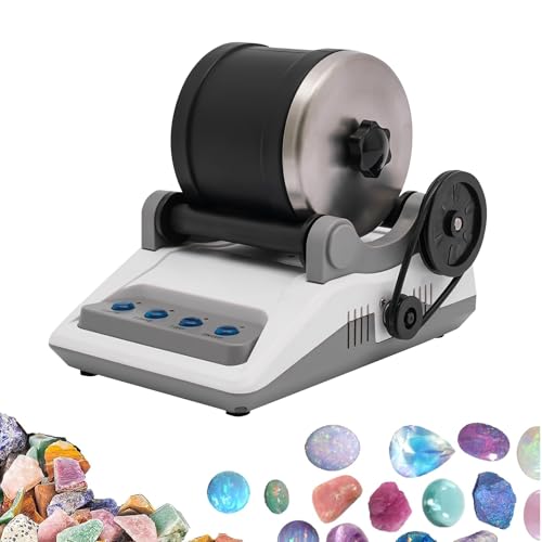 Starter Komplettes Steinpolierer Set, Rock Polierset mit 7-Tage-Timer DIY Edelsteine Poliermaschine Rosenquarz Stein Steinpoliermaschine für Kinder und Erwachsene Starter Komplettes Steinpolierer Set, Rock Polierset mit 7-Tage-Timer DIY Edelsteine Poliermaschine Rosenquarz Stein Steinpoliermaschine für Kinder und Erwachsene von SanBouSi
