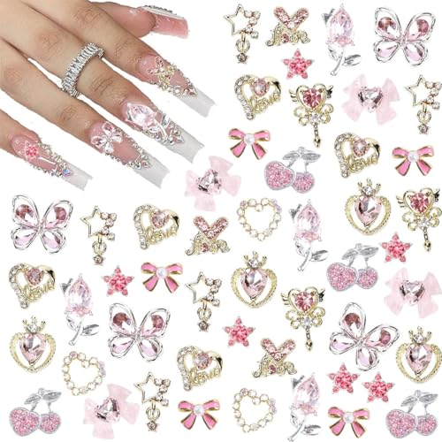 SanKristo 24 Stück Nagel Charms Nägel Zubehör 3D Blumen Kirsche Stern Schleife Steine Glitzersteine Nails Gems Nagelsteine DIY Nail Art Dekorationen Schmuck Nagelschmuck Charms Y2K Süße Strasssteine SanKristo 24 Stück Nagel Charms Nägel Zubehör 3D Blumen Kirsche Stern Schleife Steine Glitzersteine Nails Gems Nagelsteine DIY Nail Art Dekorationen Schmuck Nagelschmuck Charms Y2K Süße Strasssteine von SanKristo
