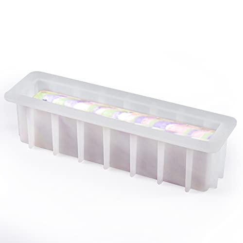 Sanbege Kasten-Seifenform, 30,5 cm große, rechteckige Silikonform, Wirbelherstellungswerkzeug für DIY-Seife, handgefertigte Kerzen, Harzguss, hausgemachte Desserts, Fassungsvermögen 1,4 l Sanbege Kasten-Seifenform, 30,5 cm große, rechteckige Silikonform, Wirbelherstellungswerkzeug für DIY-Seife, handgefertigte Kerzen, Harzguss, hausgemachte Desserts, Fassungsvermögen 1,4 l von Sanbege