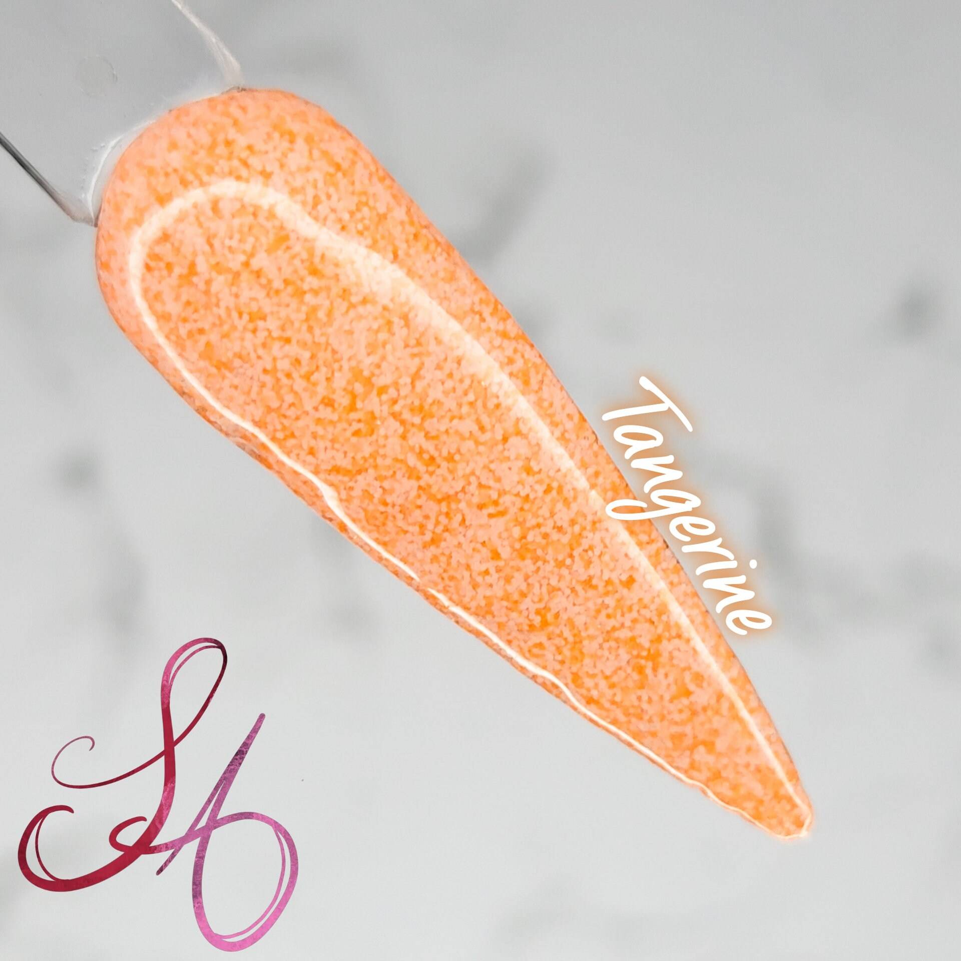 Tangerine Dip Powder Matt Neon Orange Tangerine Dip Powder Matt Neon Orange von SandADipPowders