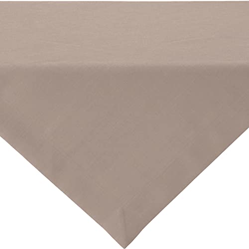 Sander Mitteldecke Loft fleckabweisend Taupe Größe 100x100 cm von Sander
