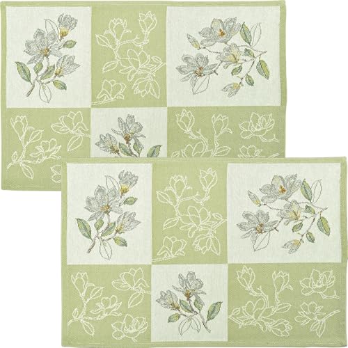 Sander Tischset Maggy Patch 2er-Pack Gobelin hellgrün Größe 32x48 cm Sander Tischset Maggy Patch 2er-Pack Gobelin hellgrün Größe 32x48 cm von Sander