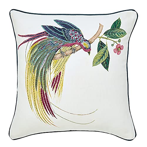 Sanderson Tulipomania Kissen, 45 x 45 cm, elfenbeinfarben und Tinte von Sanderson