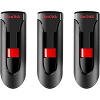 3 SanDisk USB-Sticks Cruzer Glide schwarz, rot 32 GB 3 SanDisk USB-Sticks Cruzer Glide schwarz, rot 32 GB von Sandisk