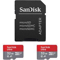 2 SanDisk Speicherkarten microSDHC Ultra 32 GB von Sandisk