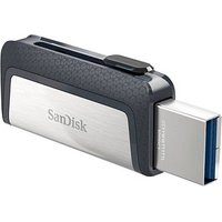 SanDisk USB-Stick Ultra Dual Drive USB Type-C silber, grau 256 GB von Sandisk