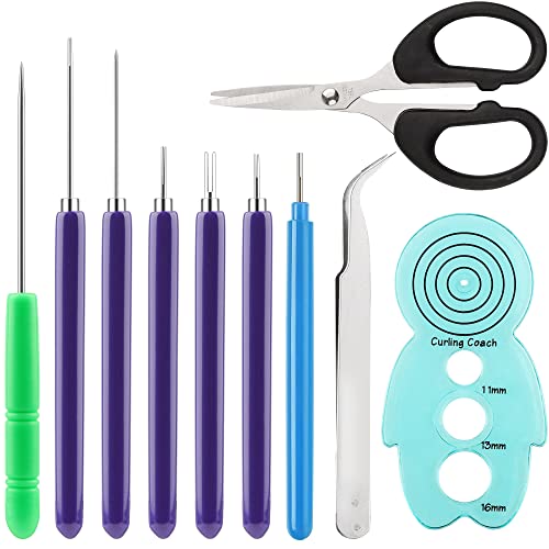 10 Stück Papier Quilling Werkzeug Set,Schlitz Quilling Stift Werkzeuge mit einer Pinzette und Schere für Rollende Papierblumen, Kunsthandwerk, Heimwerken, Anfänger, Fortgeschrittene Quiller 10 Stück Papier Quilling Werkzeug Set,Schlitz Quilling Stift Werkzeuge mit einer Pinzette und Schere für Rollende Papierblumen, Kunsthandwerk, Heimwerken, Anfänger, Fortgeschrittene Quiller von Sandiyago