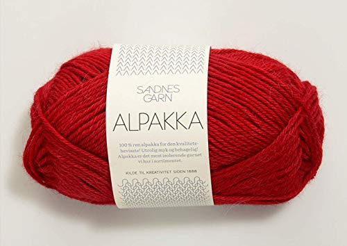 Alpakka col.4219 red ca.110 m 50 g von Sandnes Garn