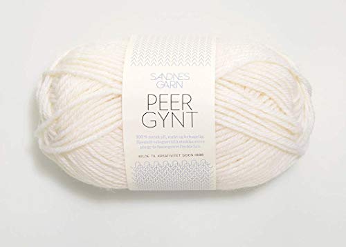 Peer Gynt col.1001 white ca.91 m 50 g von Sandnes Garn