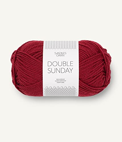 SANDNES DOUBLE SUNDAY (4236 - tiefes Rot) von Sandnes Garn