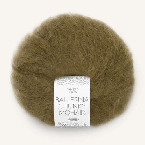SANDNES GARN Ballerina Chunky Mohair - Farbe: Dark Olive (9873) - 50 g/ca. 135 m Wolle von Sandnes Garn