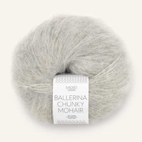 SANDNES GARN Ballerina Chunky Mohair - Farbe: Gråmelert (1022) - 50 g/ca. 135 m Wolle von Sandnes Garn