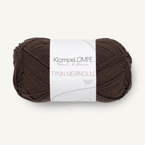 SANDNES GARN Klompelompe Tynn Merinoull - Farbe: Mørk Brun (3081) - 50 g/ca. 175 m Wolle von Sandnes Garn
