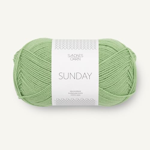 SANDNES GARN Sunday - Farbe: Spring Green (8733) - 50 g/ca. 235 m Wolle von Sandnes Garn