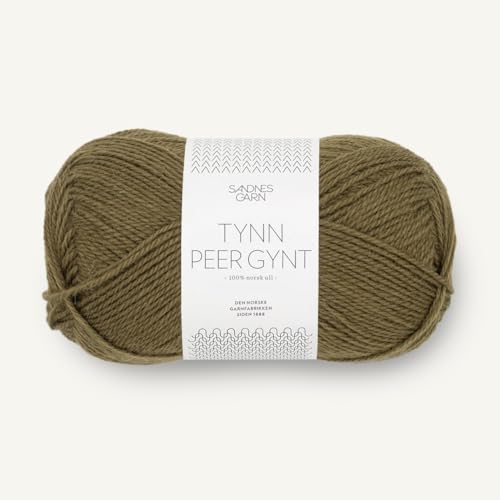 SANDNES GARN Tynn Peer Gynt - Farbe: Dark Olive (9873) - 50 g/ca. 205 m Wolle von Sandnes Garn
