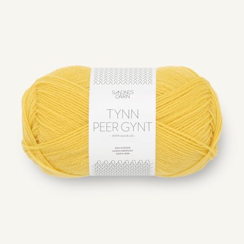 SANDNES GARN Tynn Peer Gynt - Farbe: Solgul (2016) - 50 g/ca. 205 m Wolle von Sandnes Garn