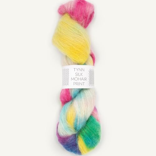 SANDNES GARN Tynn Silk Mohair Print - Farbe: Tutti Frutti (4665) - 50 g/ca. 424 m Wolle von Sandnes Garn